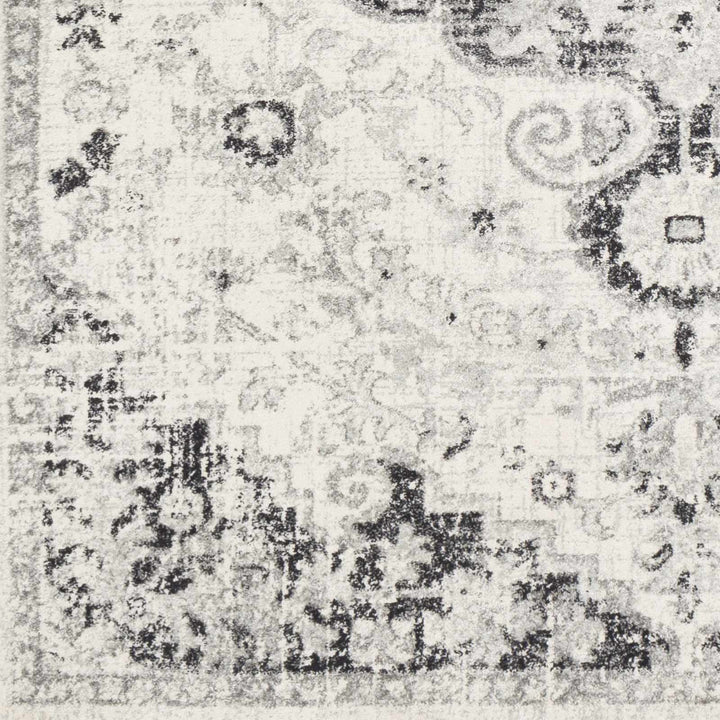 Beige and Black Traditional Medallion area rug - The Rug Decor