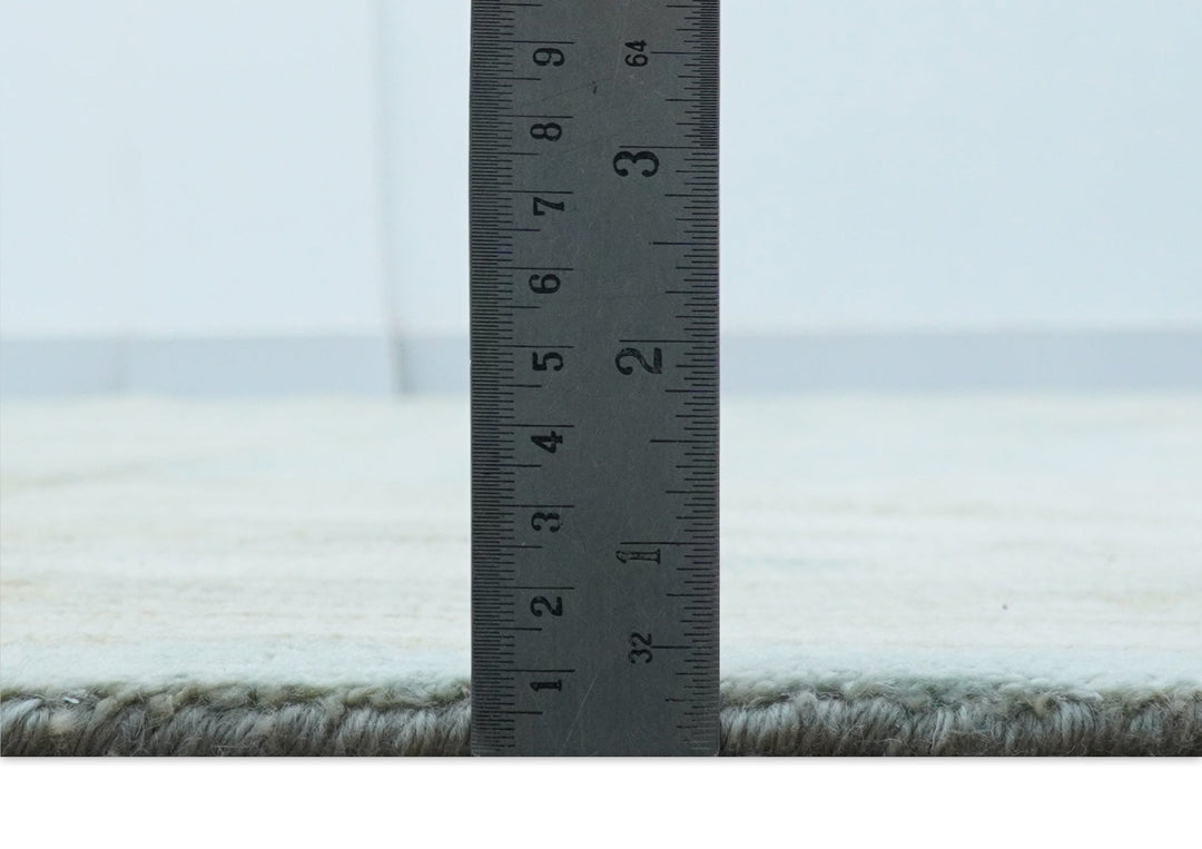 Beige And Blue Traditional Oushak Design 12x15 Hand Knotted Wool Rug - The Rug Decor