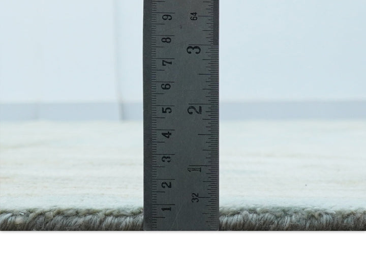 Beige And Blue Traditional Oushak Design 12x15 Hand Knotted Wool Rug - The Rug Decor