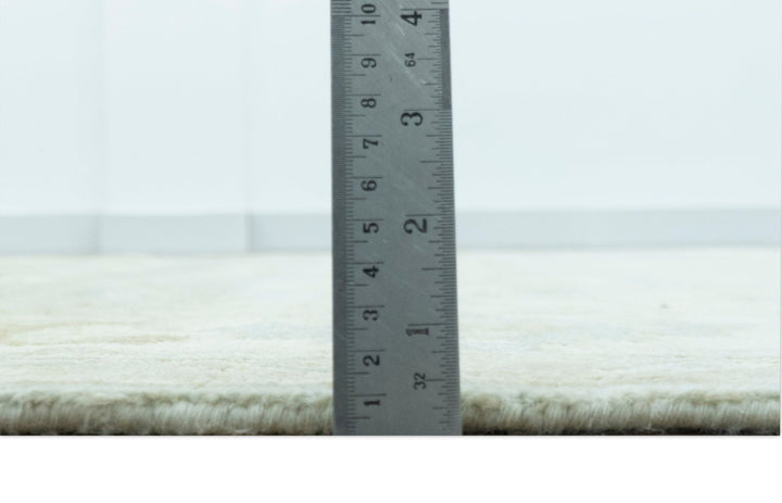 Beige And Blue Traditional Oushak Design 6x9 Hand Knotted Wool Area Rug - The Rug Decor