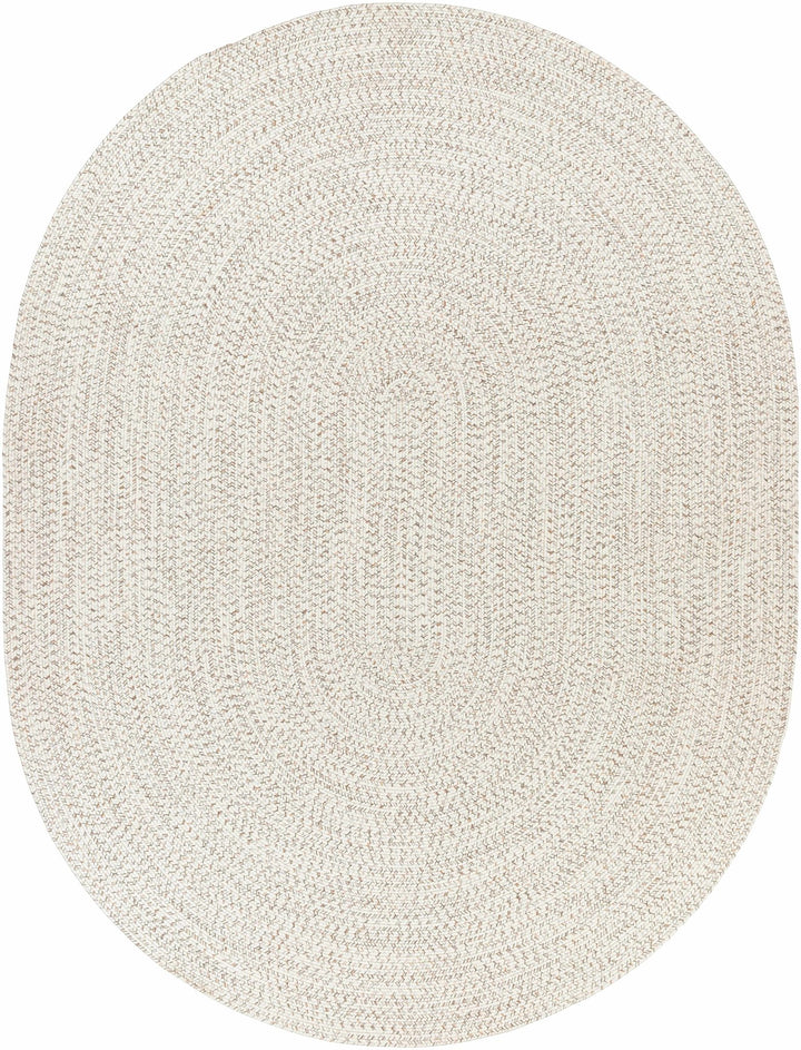 Beige and Brown Chevron Design Jute Braided Outdoor safe area Rug - The Rug Decor