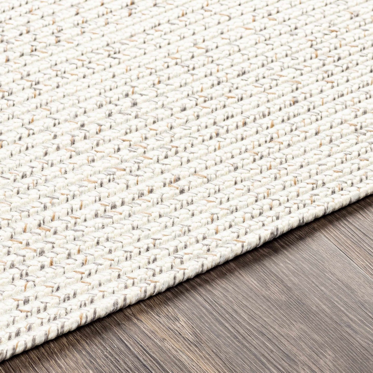 Beige and Brown Chevron Design Jute Braided Outdoor safe area Rug - The Rug Decor