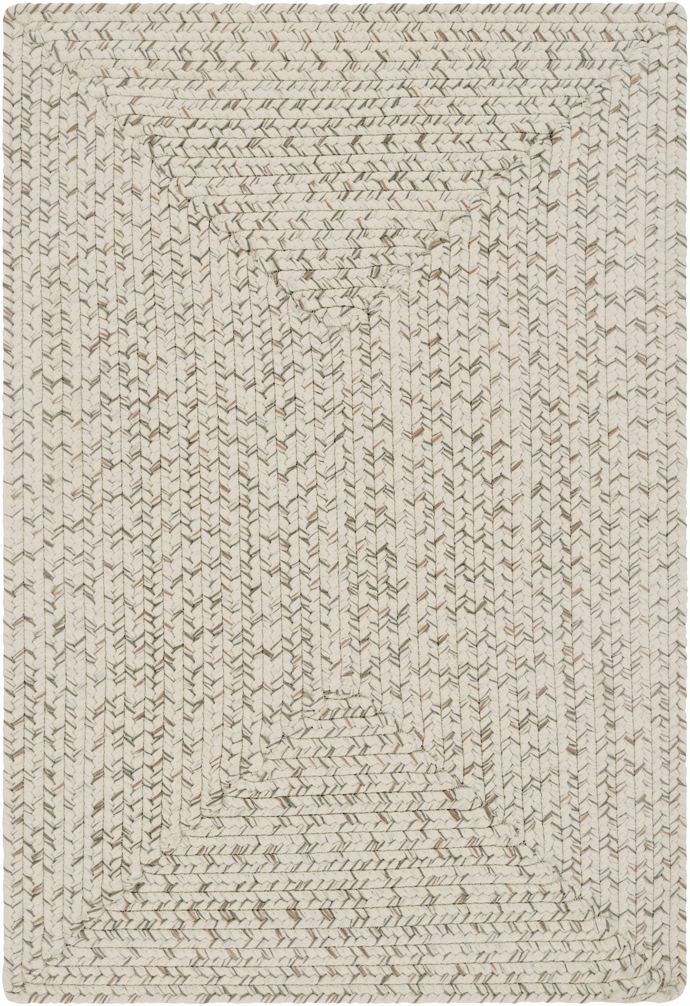 Beige and Brown Chevron Design Jute Braided Outdoor safe area Rug - The Rug Decor