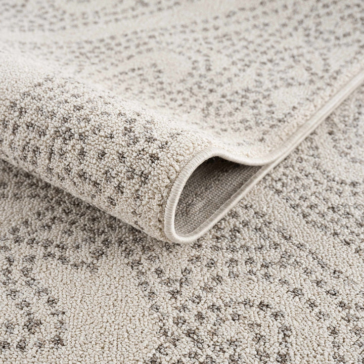 Beige and Brown Contemporary Large Design Area Rug - The Rug Decor