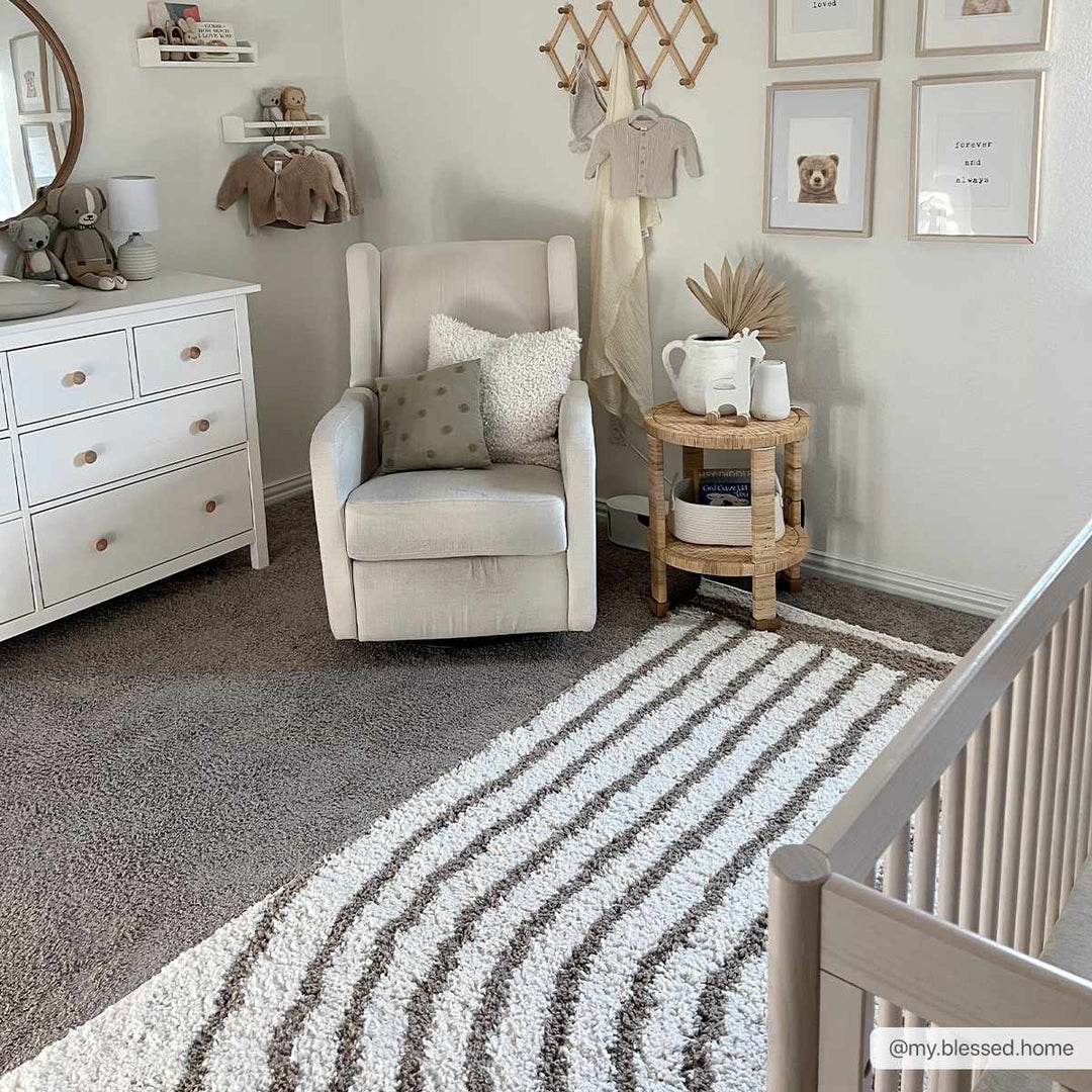 Beige And Brown Modern Style Area Rug - The Rug Decor