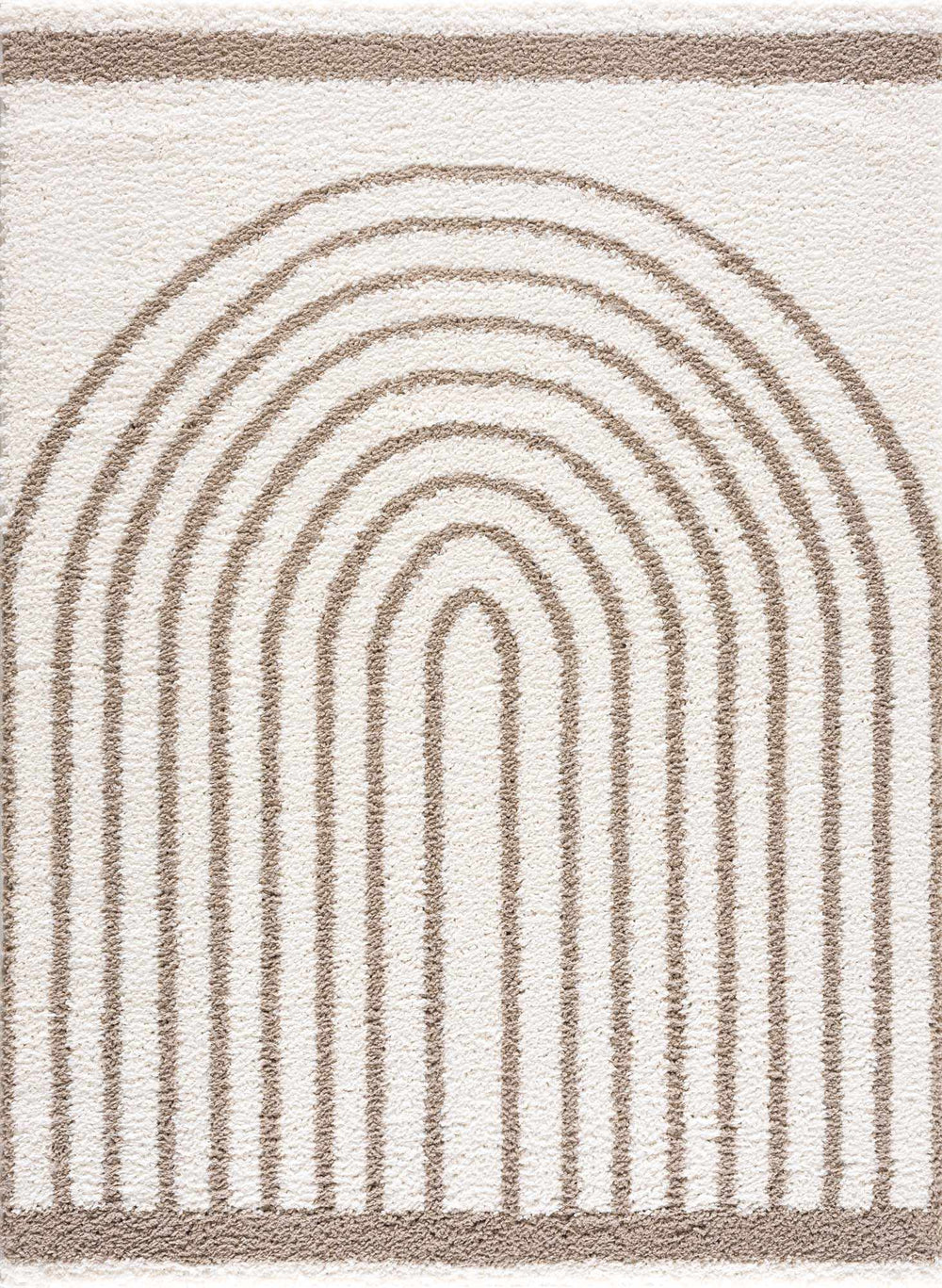 Beige And Brown Modern Style Area Rug - The Rug Decor