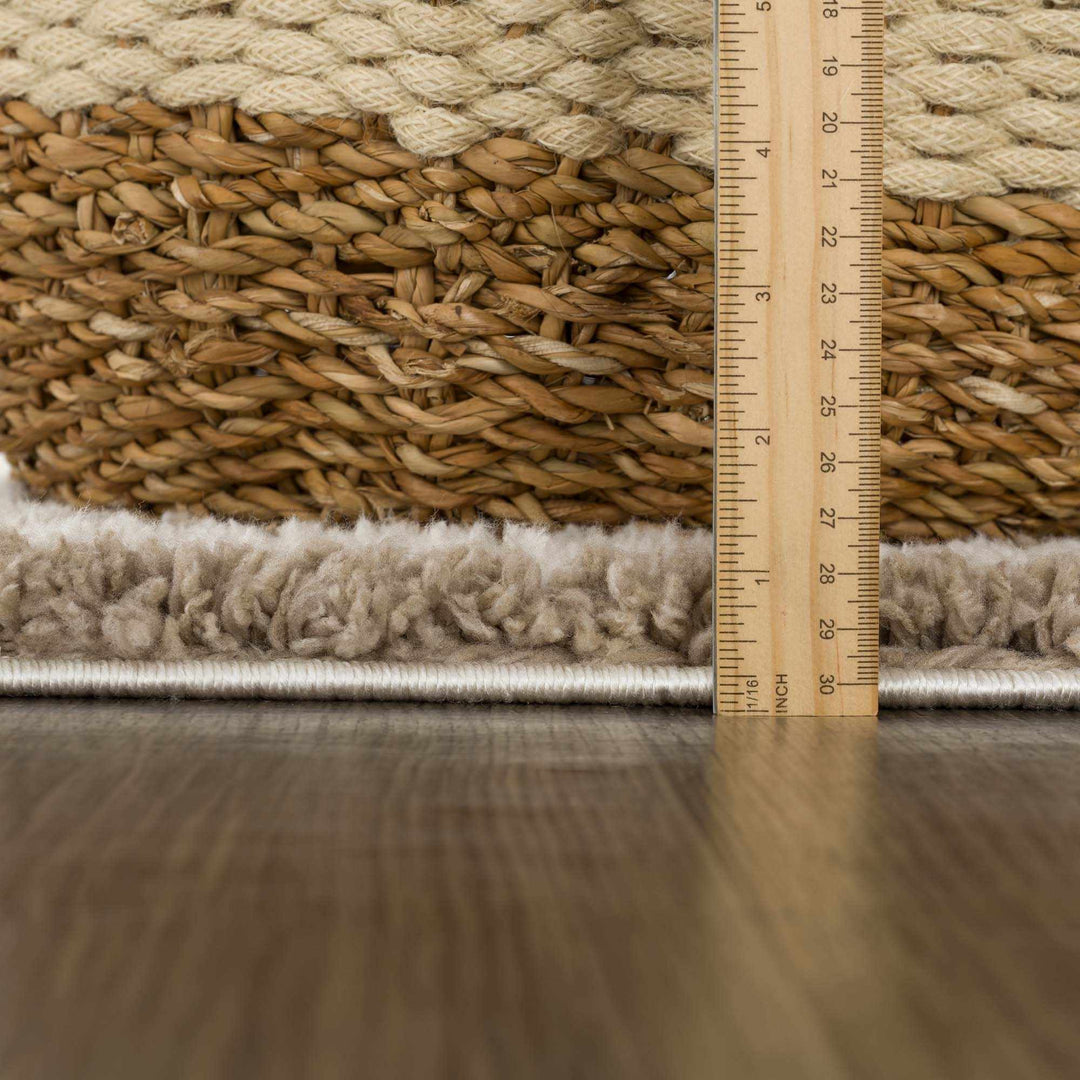 Beige And Brown Modern Style Area Rug - The Rug Decor