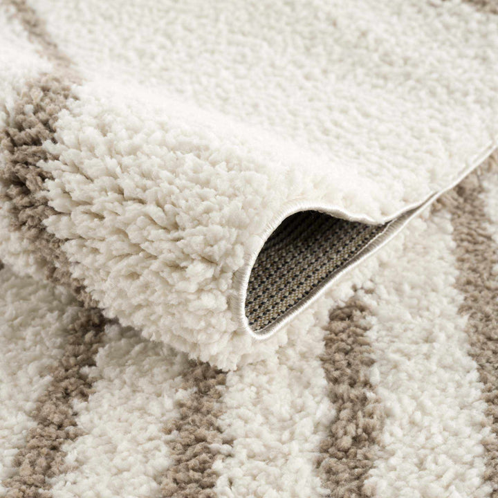 Beige And Brown Modern Style Area Rug - The Rug Decor