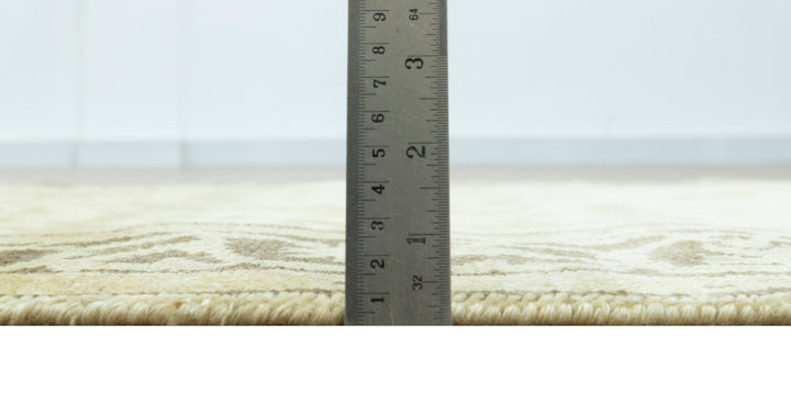 Beige And Brown Traditional Oushak Design Hand Knotted 3x5 Wool Area Rug - The Rug Decor