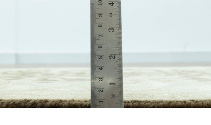 Beige And Brown Traditional Oushak Design Hand Knotted 3x5 wool area rug - The Rug Decor