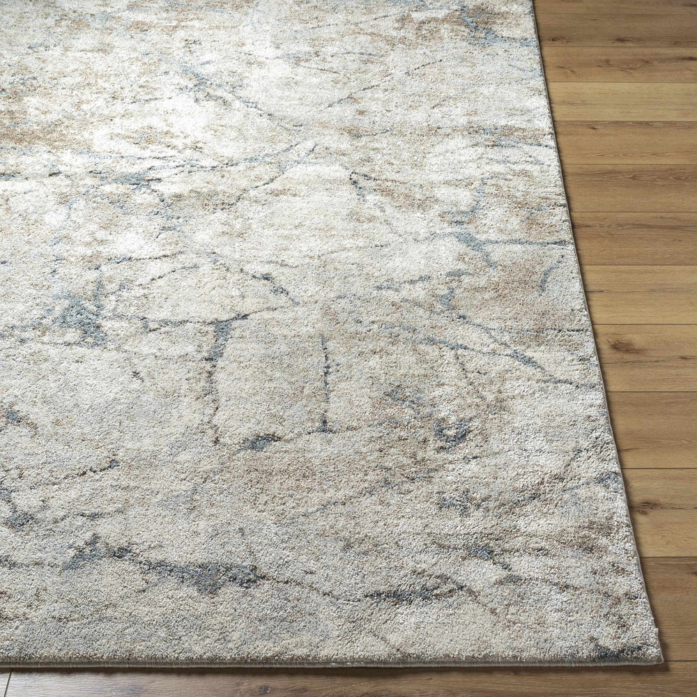 Beige And Gray Contemporary Abstract Woven Rug - The Rug Decor