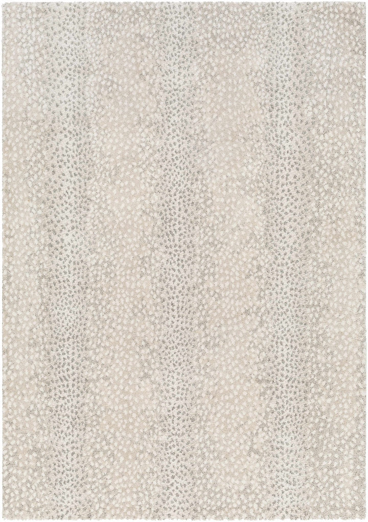 Beige And Gray Contemporary Style Machine Woven Rug - The Rug Decor