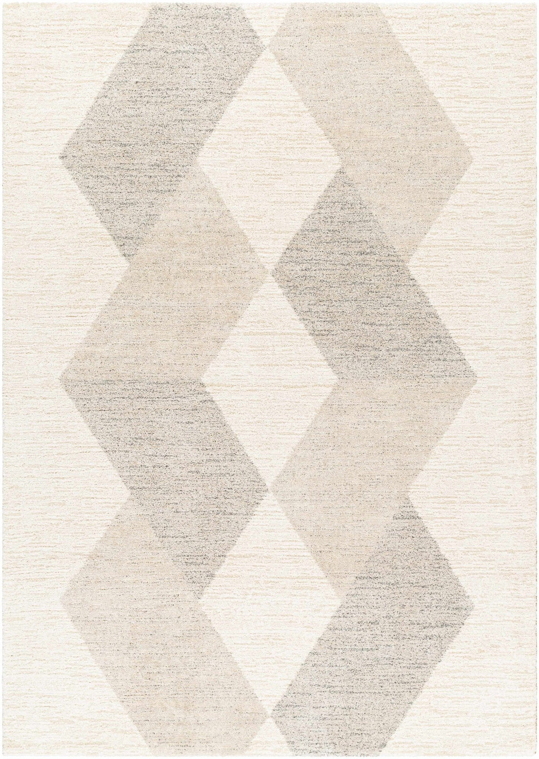 Beige And Gray Contemporary Style Machine Woven Rug - The Rug Decor