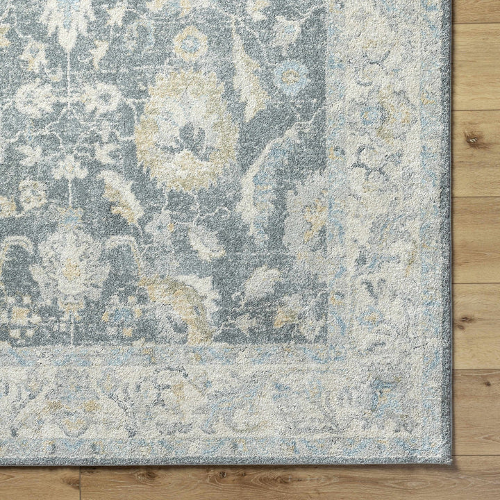 Beige And Gray Traditional Style Machine Woven Area Rug - The Rug Decor