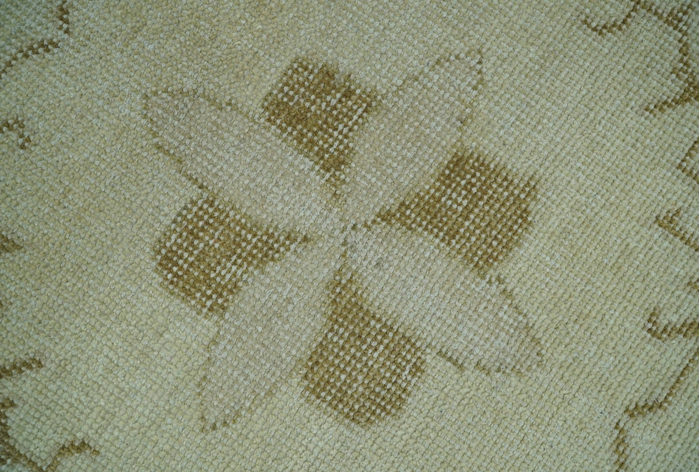 Beige and Olive 8x10 Hand Knotted Traditional Low Pile wool area rug - The Rug Decor