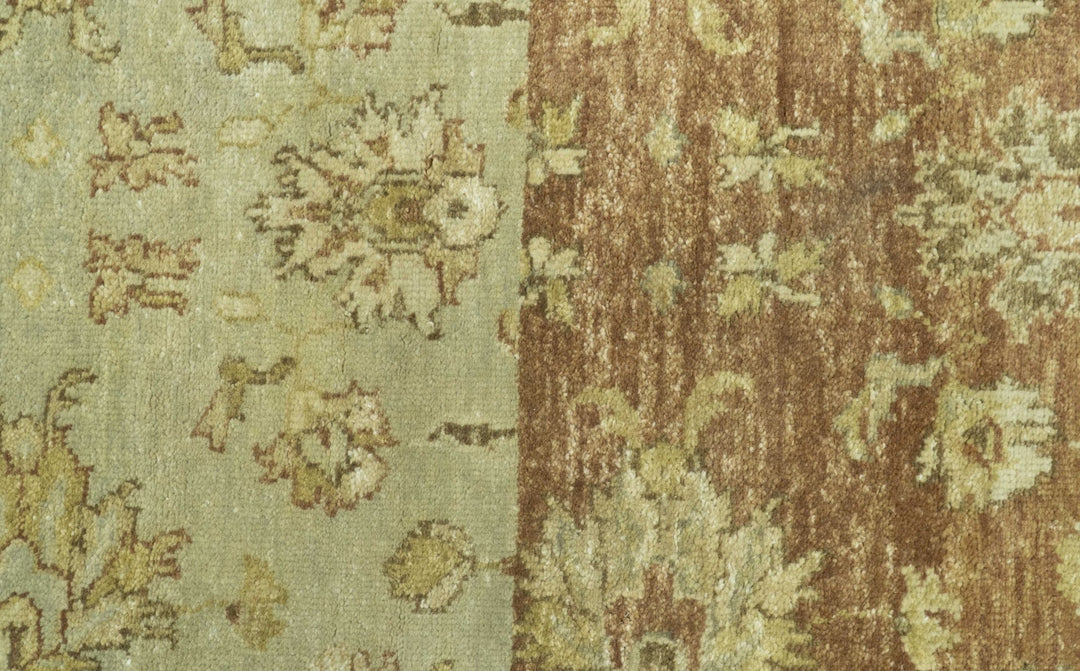 Beige And Rust Traditional Serapi Design Hand Knotted 2x5 Wool Area Rug - The Rug Decor