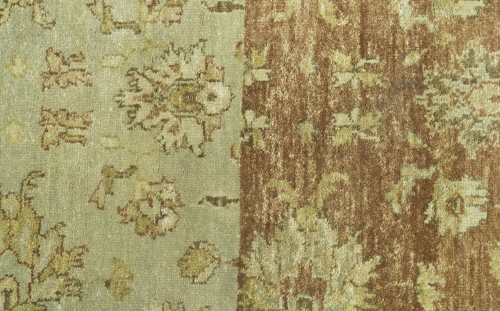 Beige And Rust Traditional Serapi Design Hand Knotted 2x5 Wool Area Rug - The Rug Decor