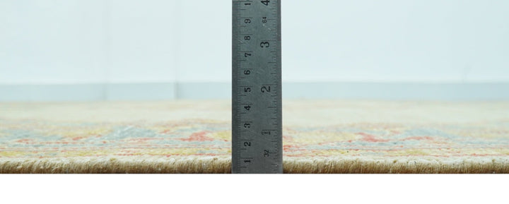 Beige and Rust Traditional Turkish Medallion Hand Knotted 8x10 Wool Area Rug - The Rug Decor