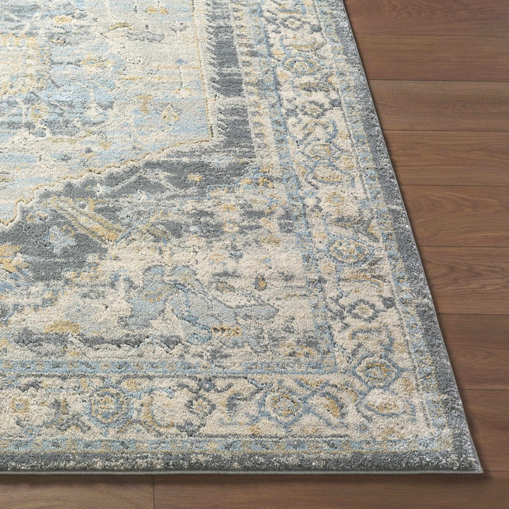 Beige And Yellow Traditional Style Machine Woven Rug - The Rug Decor