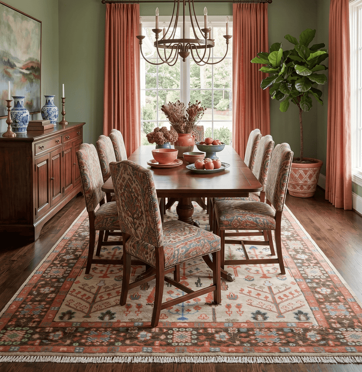 Beige, Brown and Rust Tree of Life Hand Knotted Traditional Multi Size Wool Rug - The Rug Decor