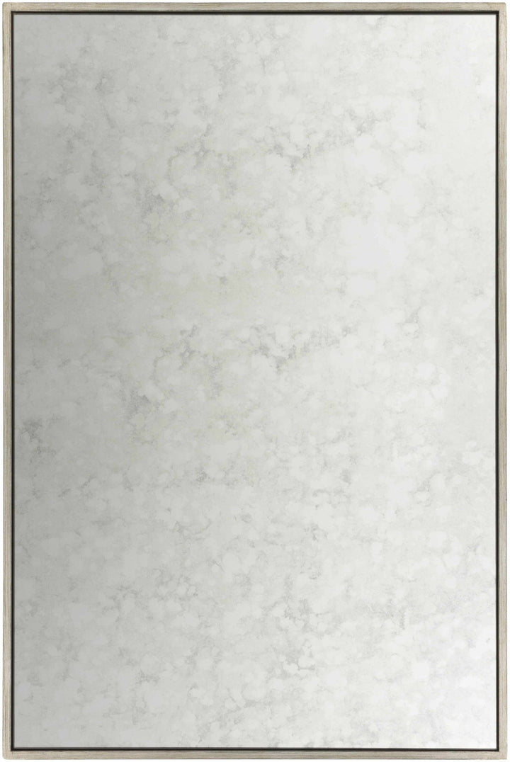 Beige Framed Rectangle Wall Mirror - The Rug Decor