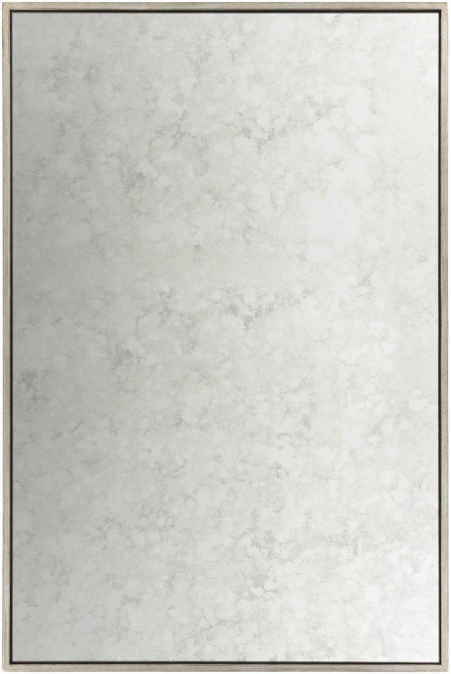 Beige Framed Rectangle Wall Mirror - The Rug Decor