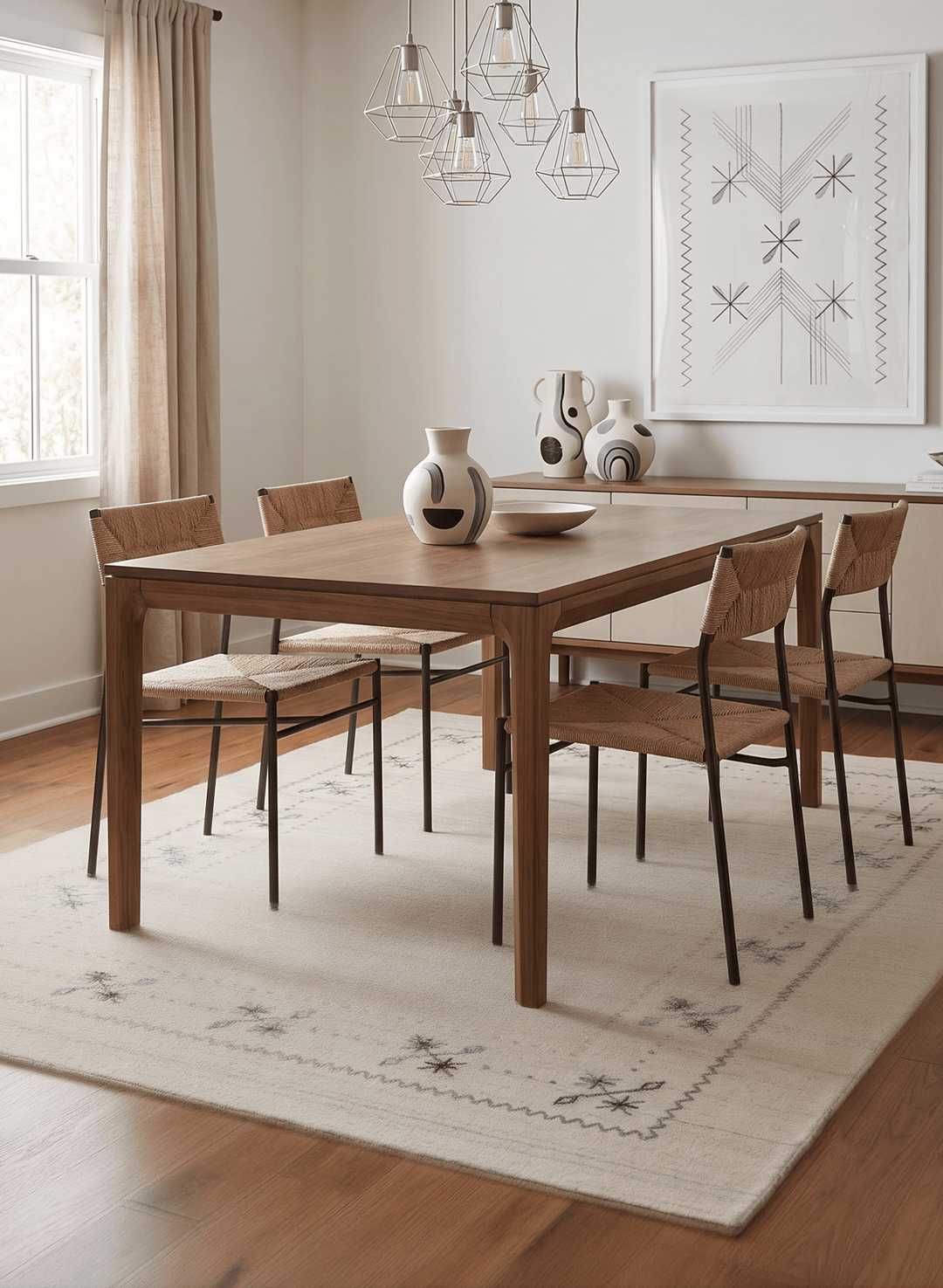 Beige Gabbeh Border Design Hand Loomed Wool Area Rug - The Rug Decor