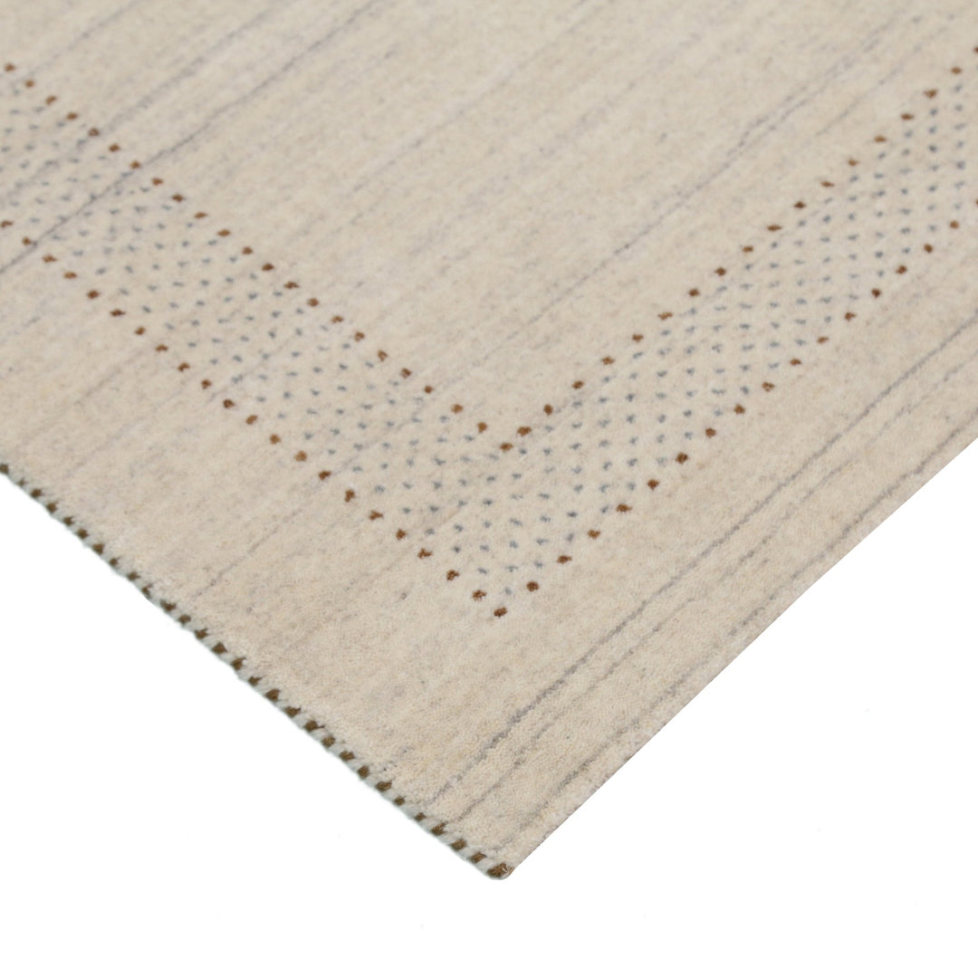 Beige Gabbeh Design Hand Loomed Wool Area Rug - The Rug Decor