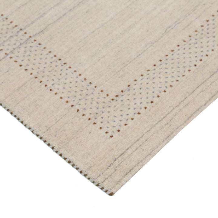 Beige Gabbeh Design Hand Loomed Wool Area Rug - The Rug Decor