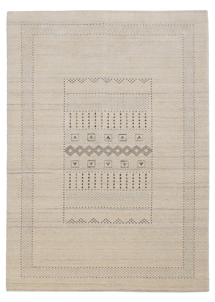 Beige Gabbeh Design Hand Loomed Wool Area Rug - The Rug Decor