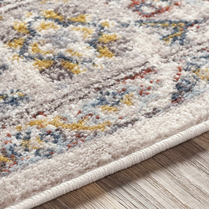 Beige, Gray and Ivory Traditional Heriz Medallion Multi size area rug - The Rug Decor