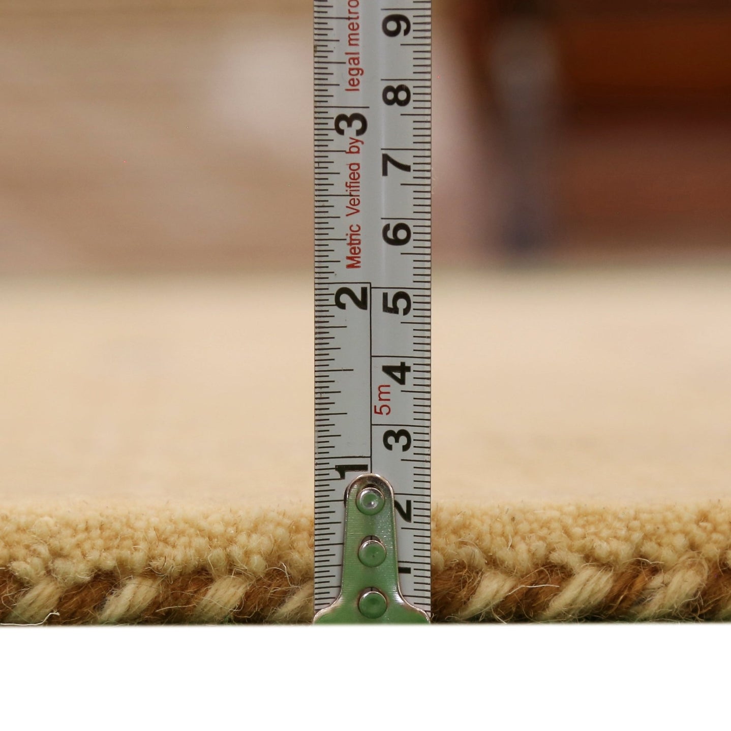 Beige Modern Design Hand Loomed Wool Area Rug - The Rug Decor