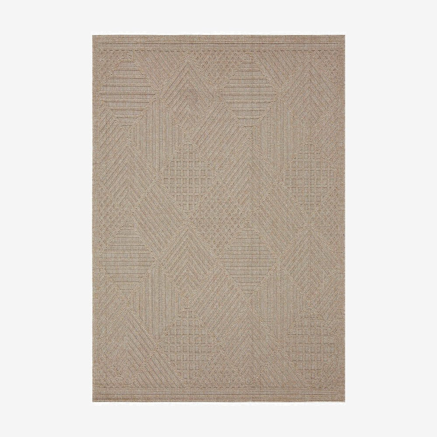 Beige Modern Style Machine Washable Polypropylene Rug - The Rug Decor