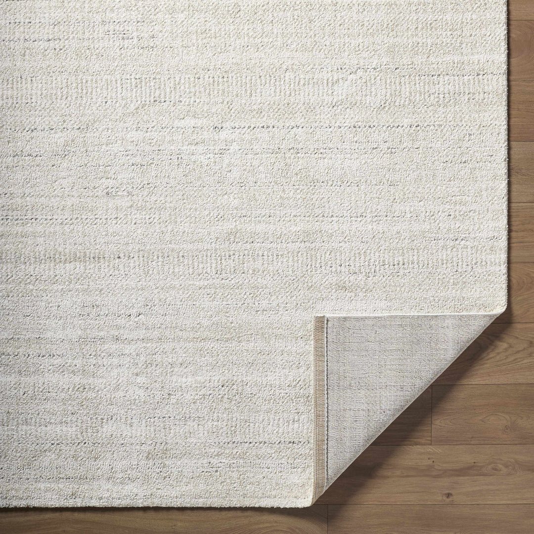 Beige Solid Contemporary Style Machine Woven Area Rug - The Rug Decor