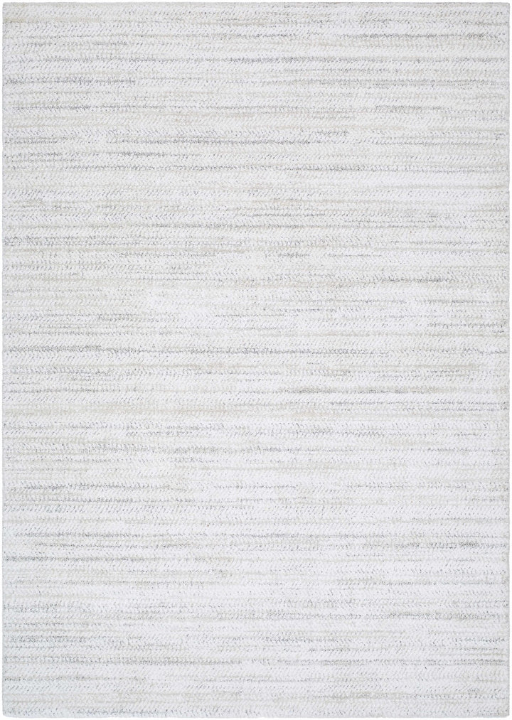 Beige Solid Contemporary Style Machine Woven Area Rug - The Rug Decor