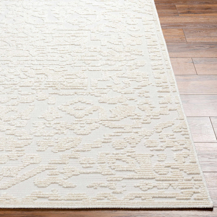Beige Texture Traditional Medallion washable area Rug - The Rug Decor
