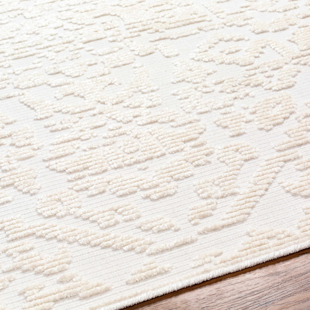 Beige Texture Traditional Medallion washable area Rug - The Rug Decor