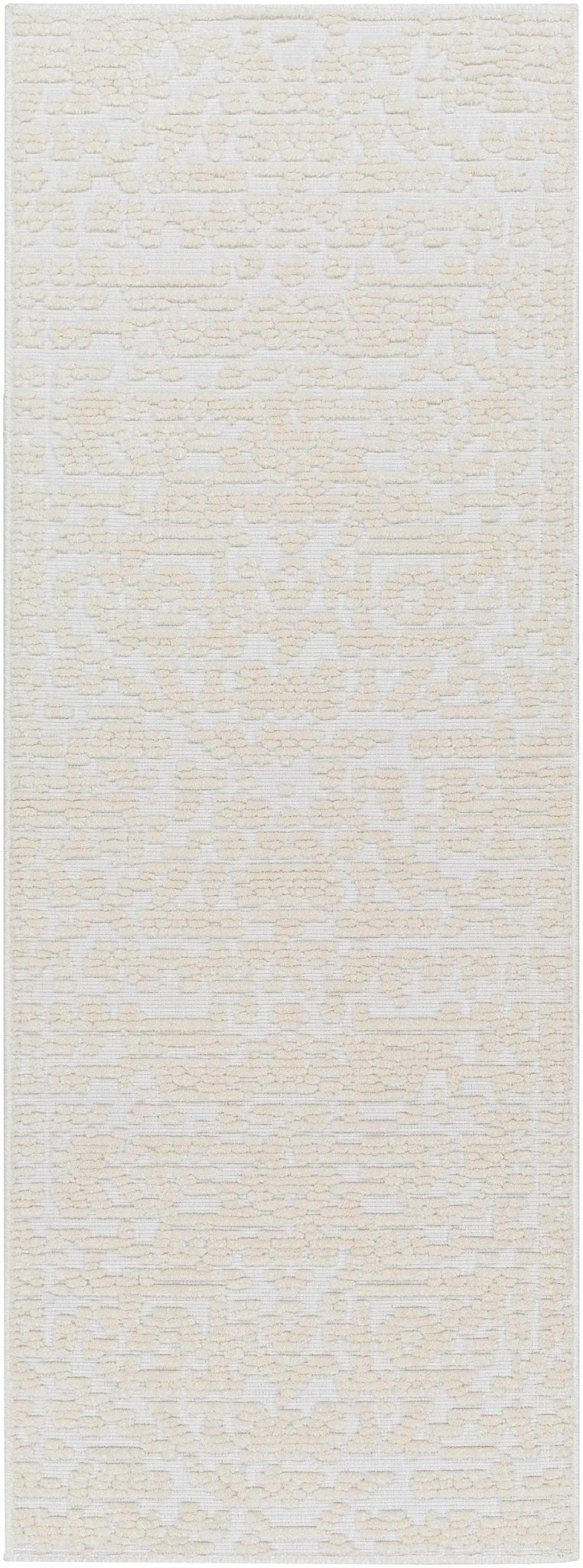 Beige Texture Traditional Medallion washable area Rug - The Rug Decor