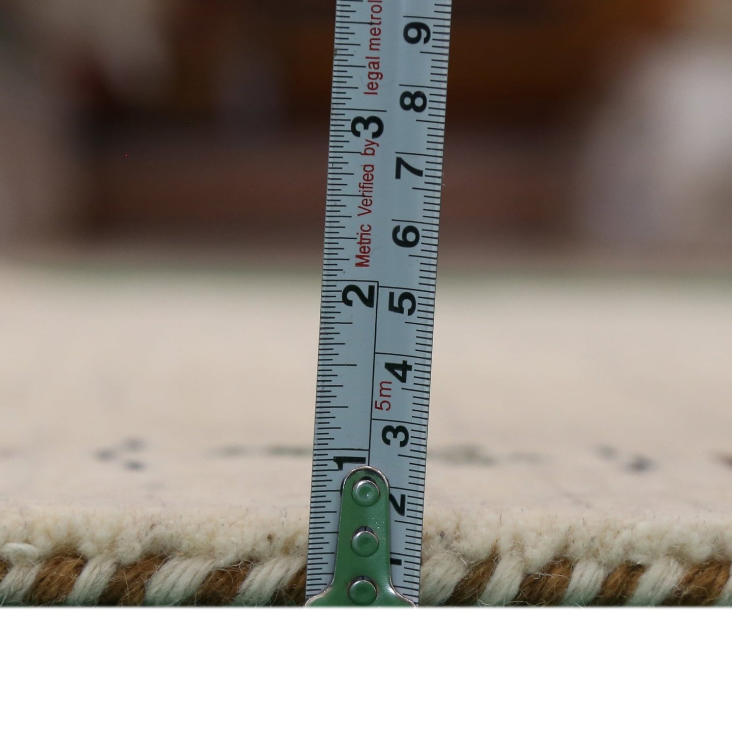 Beige Tribal Border Hand Loomed Wool Area Rug - The Rug Decor