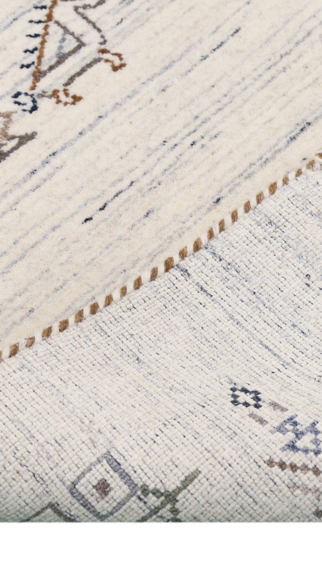 Beige Tribal Center Medallion Hand Loomed Wool Rug - The Rug Decor