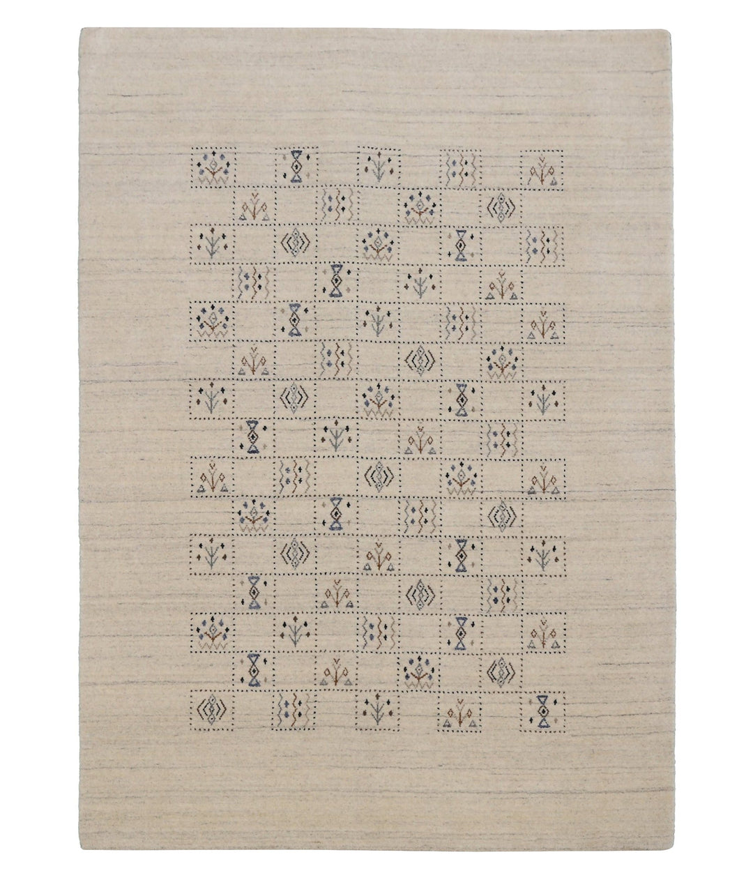 Beige Tribal Design Hand Loomed Wool Area Rug - The Rug Decor
