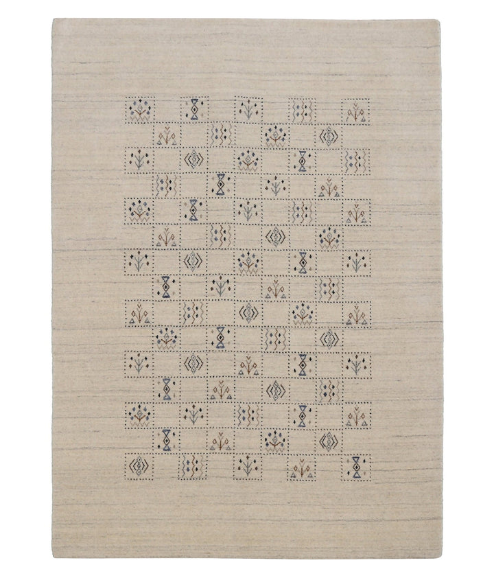 Beige Tribal Design Hand Loomed Wool Area Rug - The Rug Decor