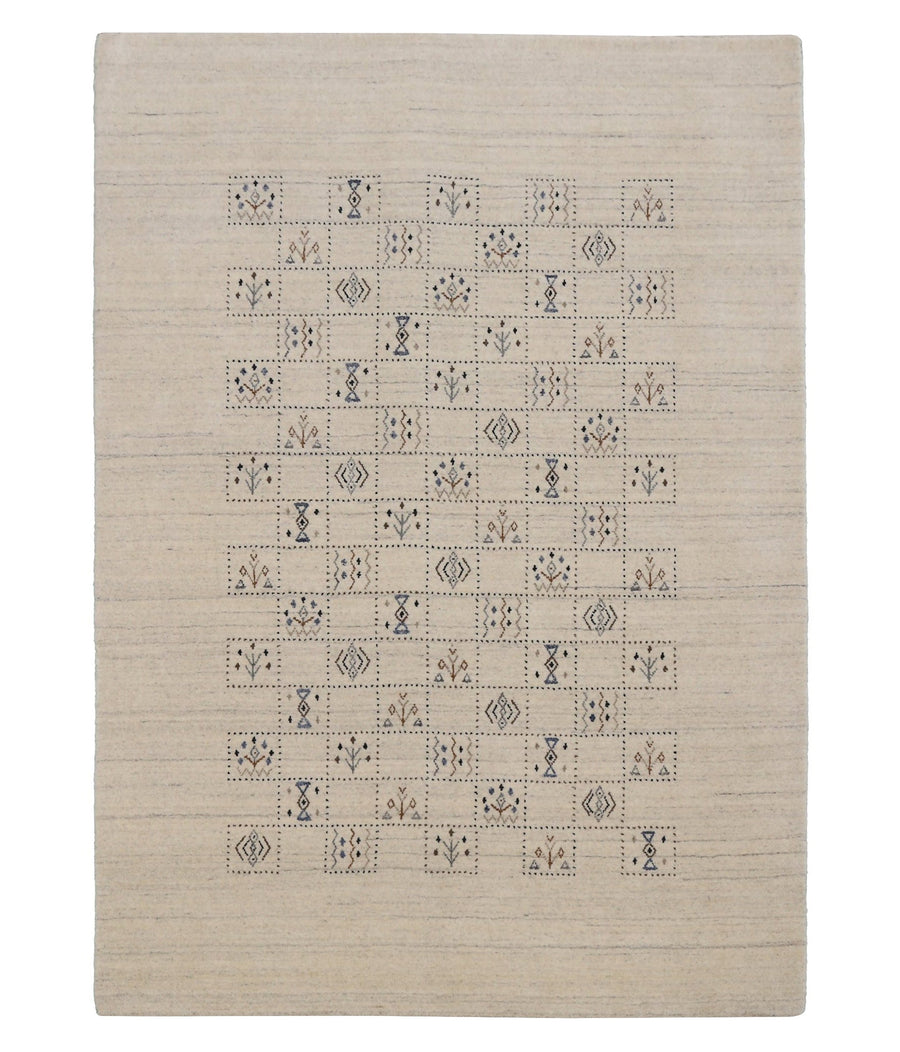 Beige Tribal Design Hand Loomed Wool Area Rug - The Rug Decor
