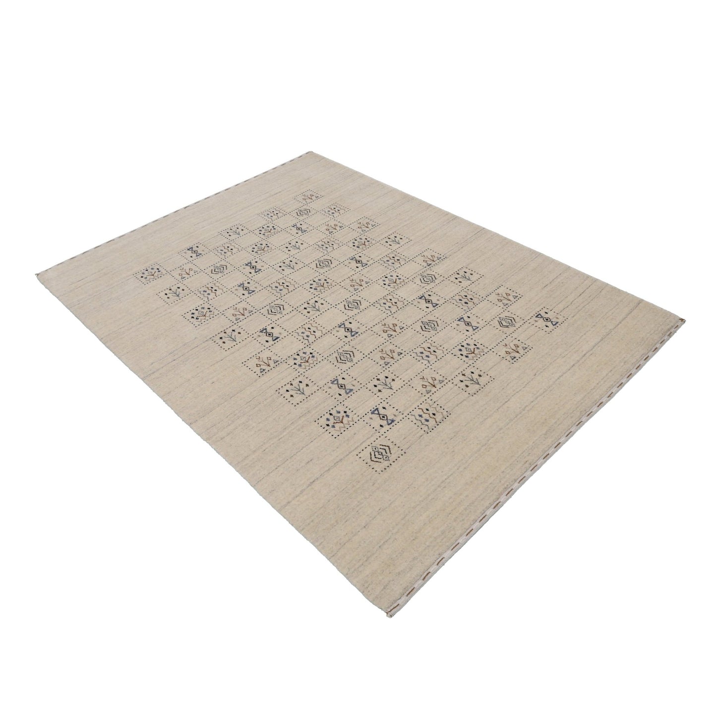 Beige Tribal Design Hand Loomed Wool Area Rug - The Rug Decor