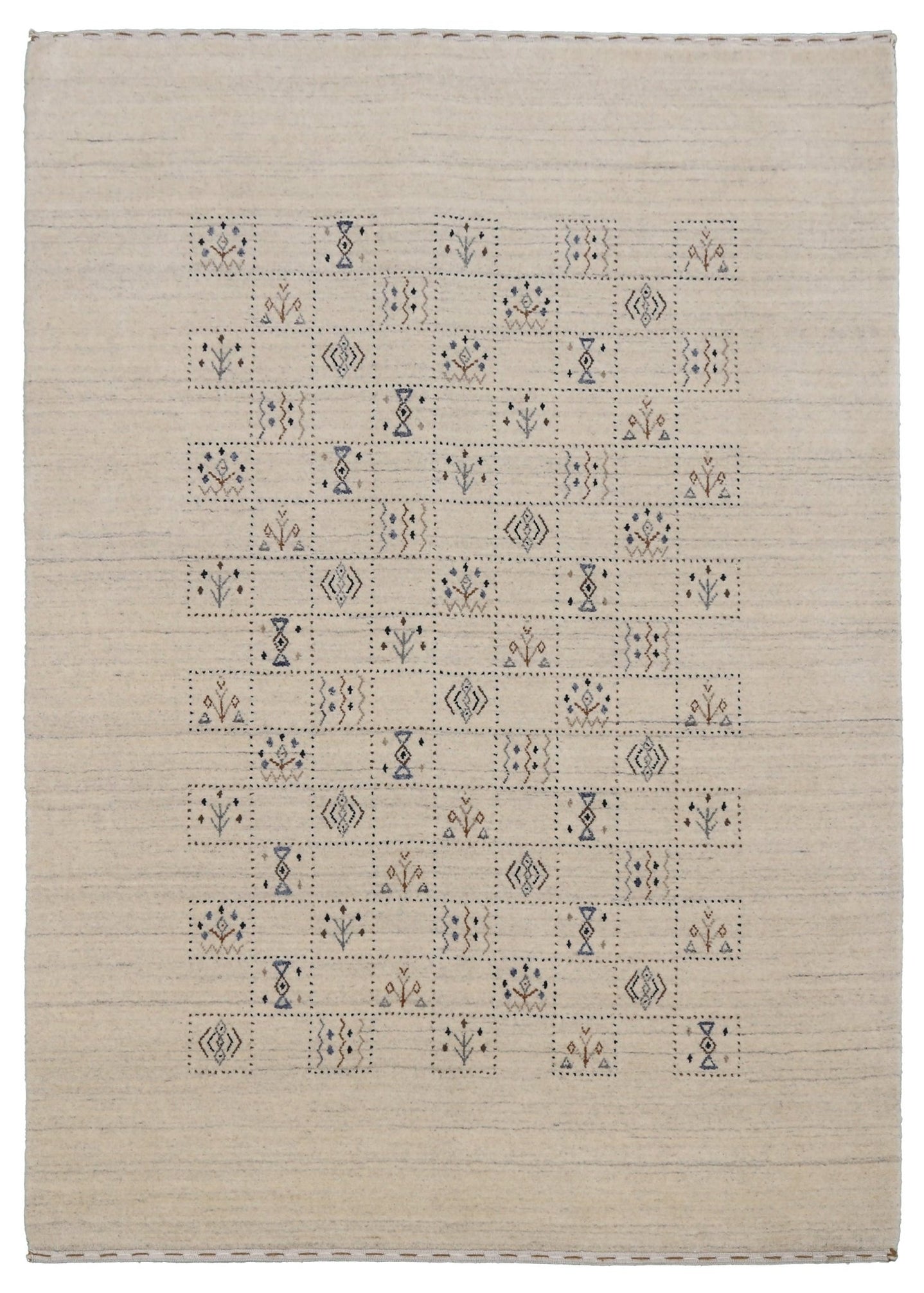 Beige Tribal Design Hand Loomed Wool Area Rug - The Rug Decor
