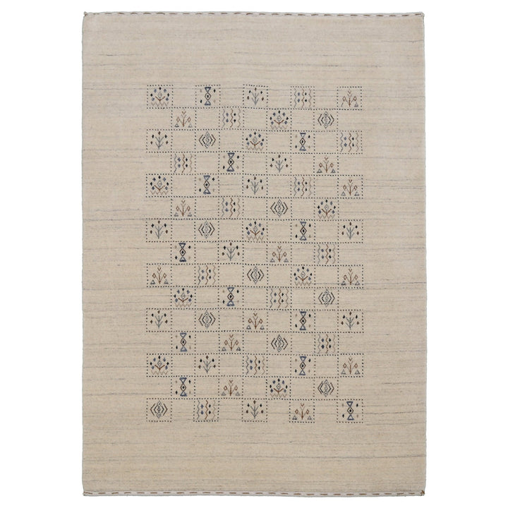 Beige Tribal Design Hand Loomed Wool Area Rug - The Rug Decor