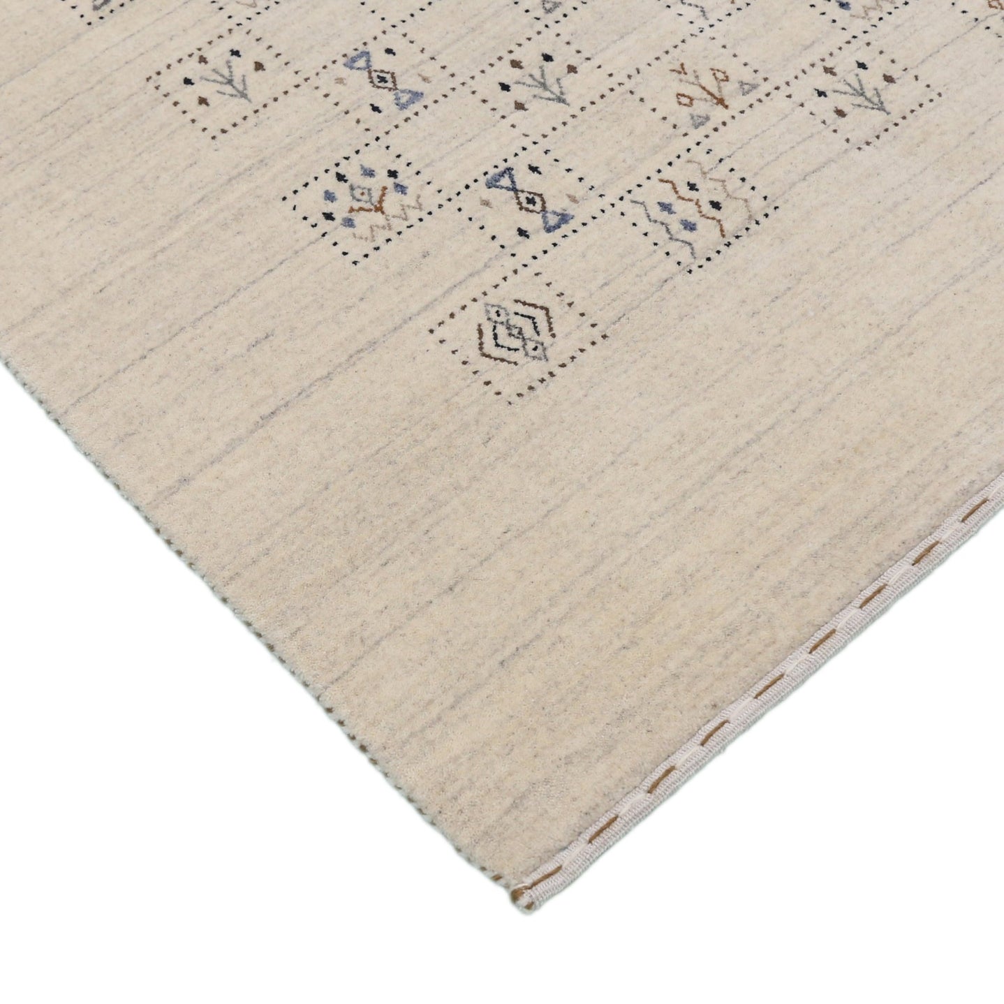 Beige Tribal Design Hand Loomed Wool Area Rug - The Rug Decor