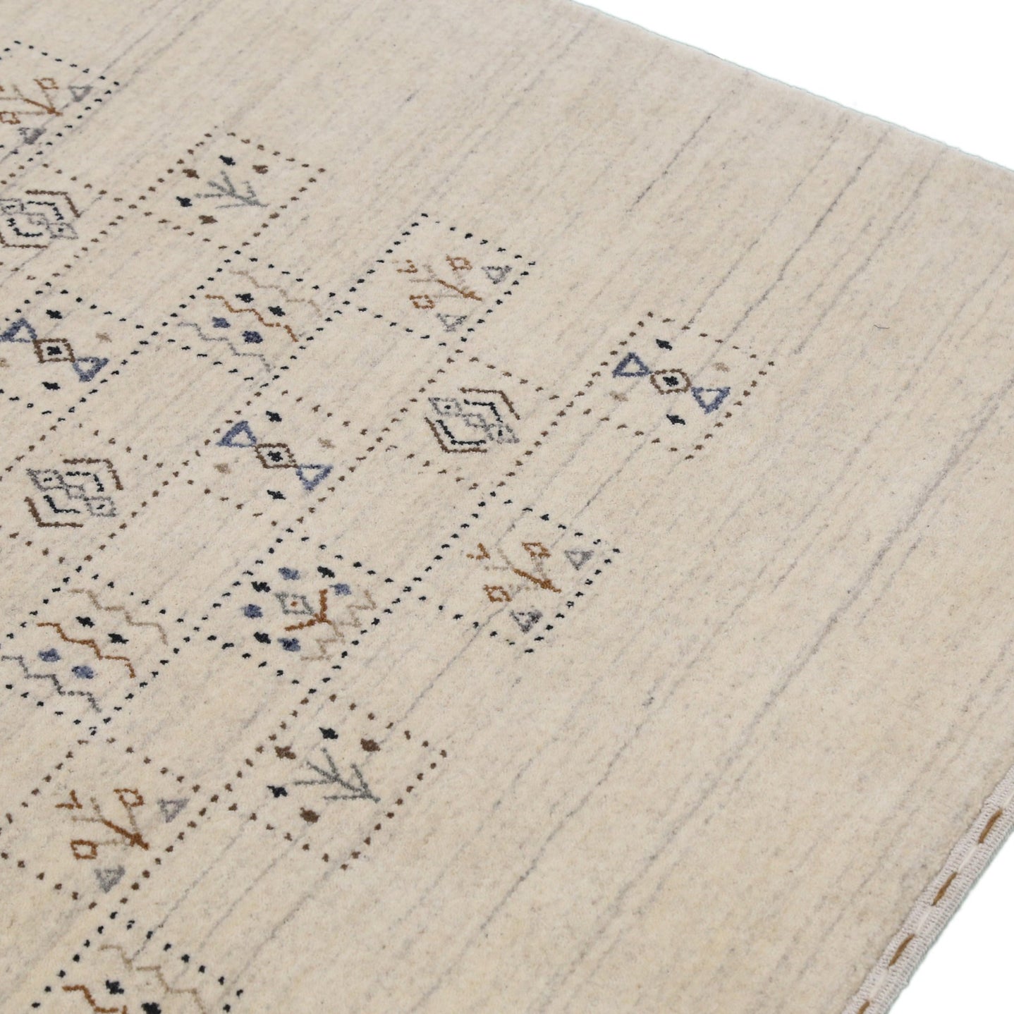 Beige Tribal Design Hand Loomed Wool Area Rug - The Rug Decor