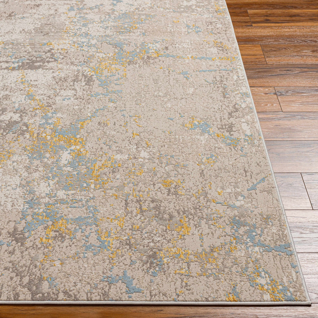 Bella Modern Abstract Design Beige And Gray Rug - The Rug Decor