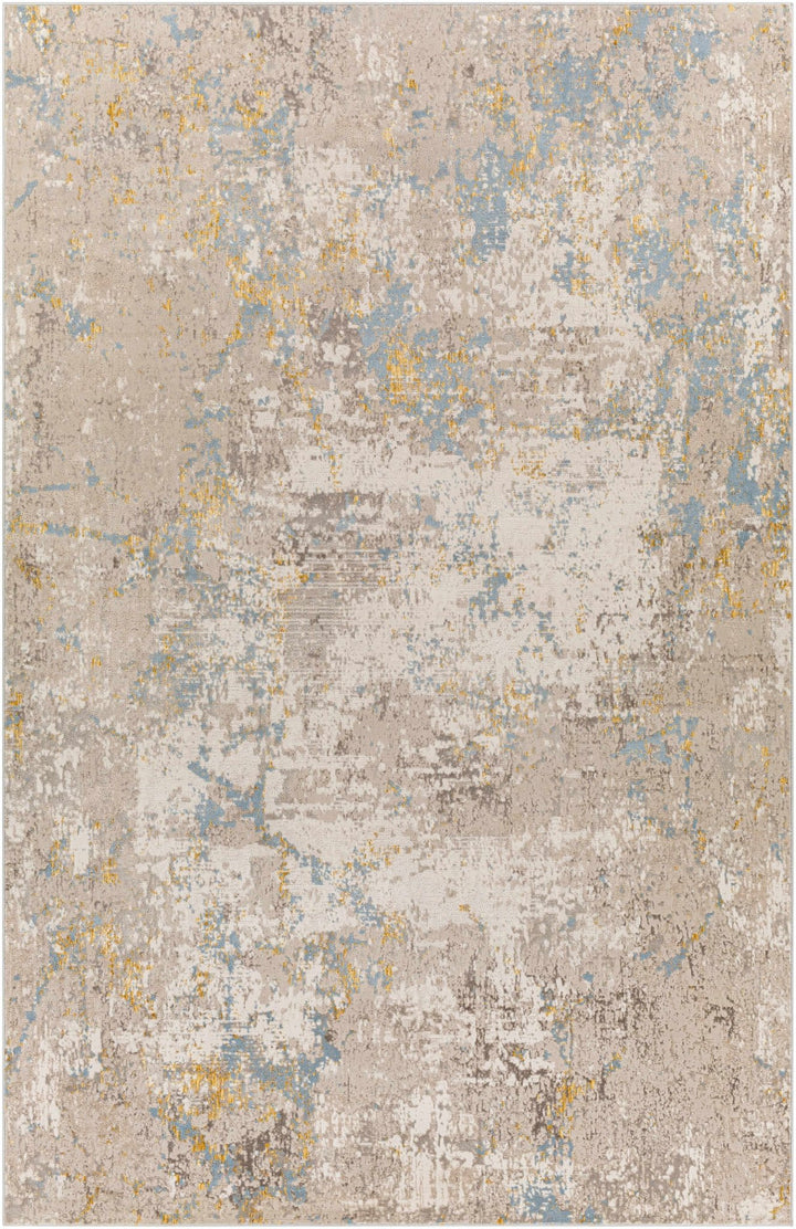 Bella Modern Abstract Design Beige And Gray Rug - The Rug Decor